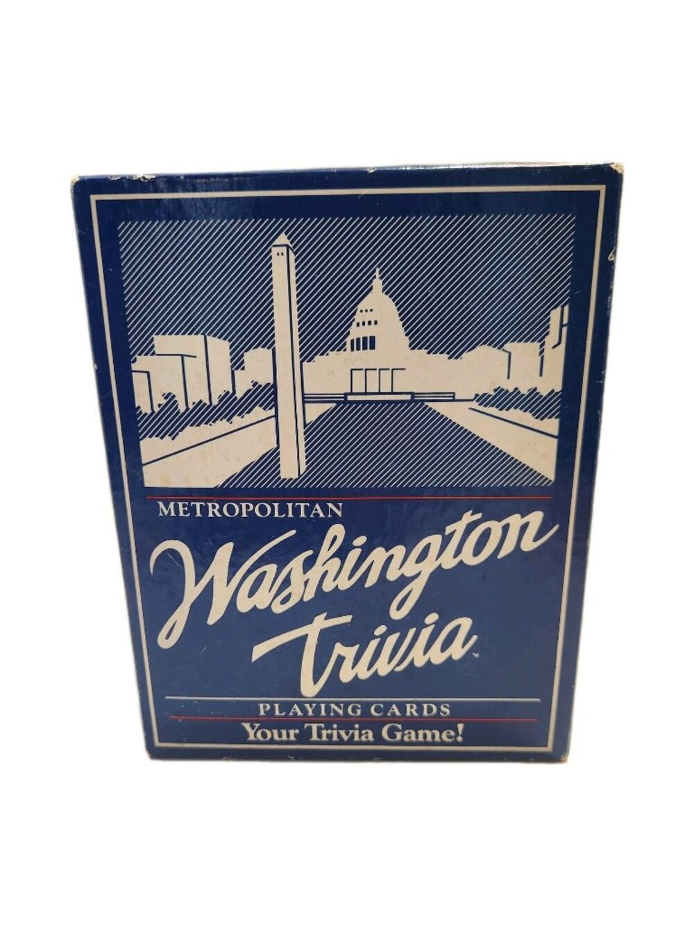 Vintage 1986 Metropolitan Washington Trivia Playing Cards Game Set READ